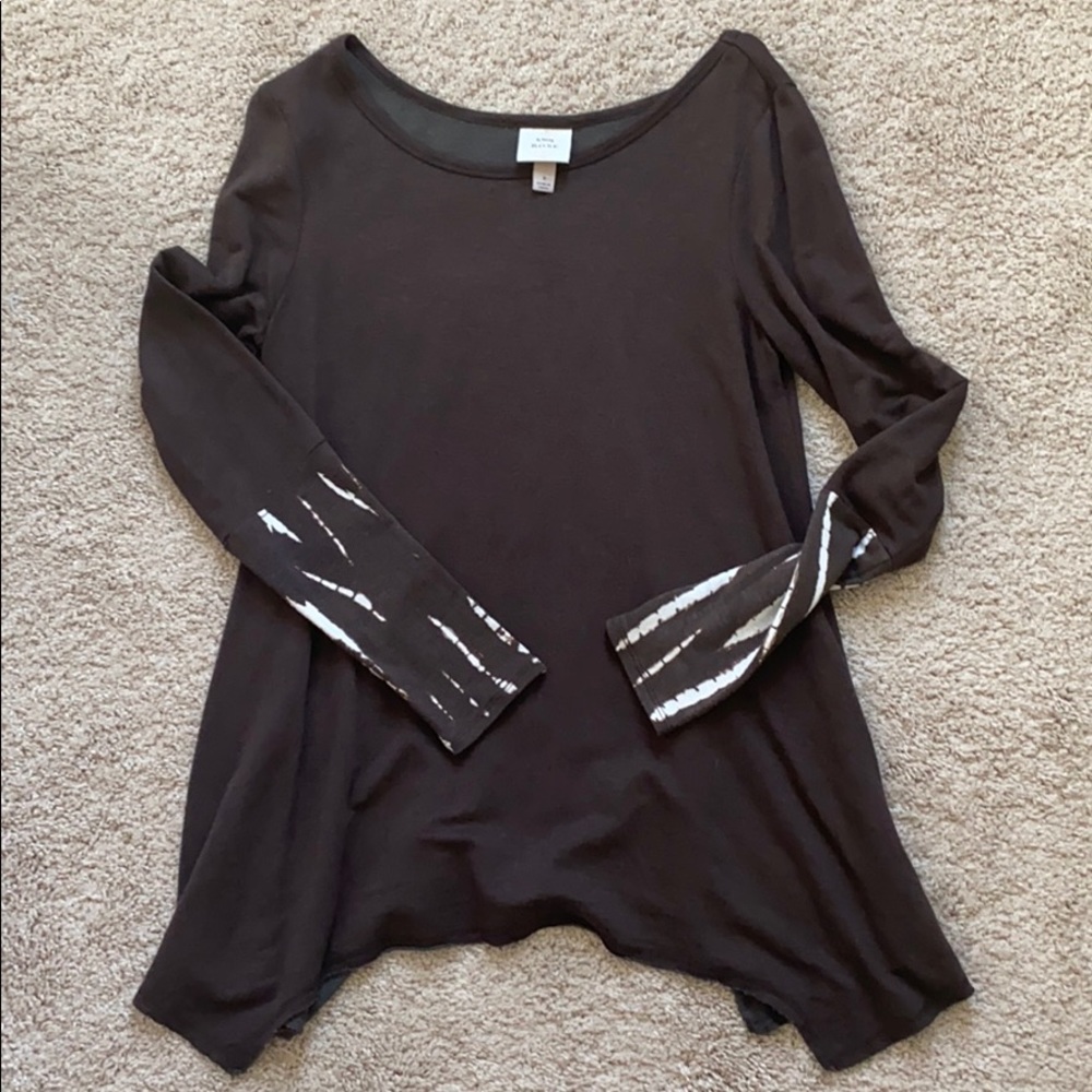 Long sleeve top with detailed sleeves